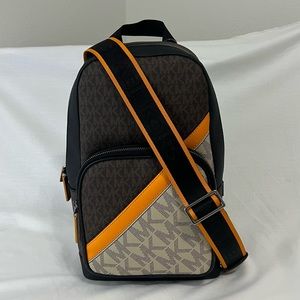 Michael Kors Mens commuter sling backpack